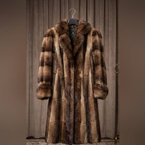 Vintage Muskrat Fur Coat SzM